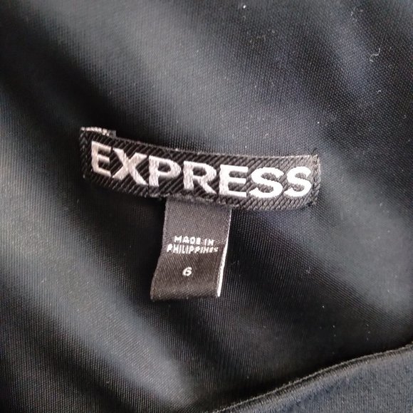 EXPRESS Black Studded Bodycon Party Dress size 6 - Picture 2 of 10